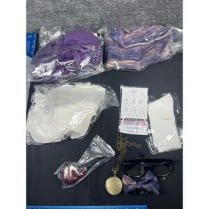 Somsoc 13 Piece 100 Days of School Old Man Costume Set Purple UA6055‎ Boys New